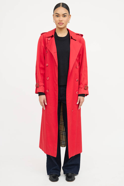 Burberry Double Breasted Trench Coat