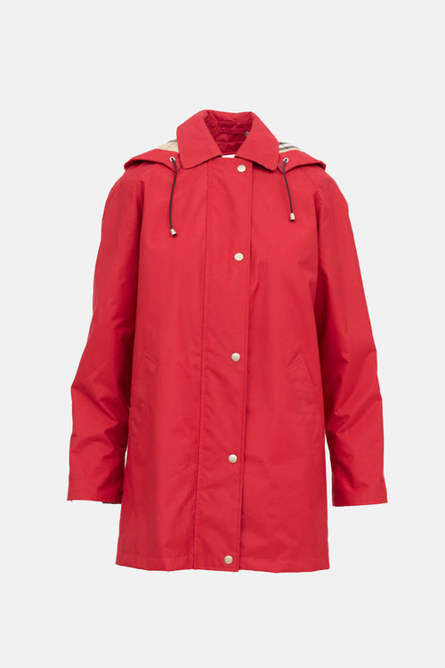Lined Hooded Coat