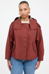 Burberry Hooded Waxed Cotton Jacket