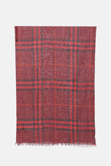 Burberry Wool & Silk Check Scarf