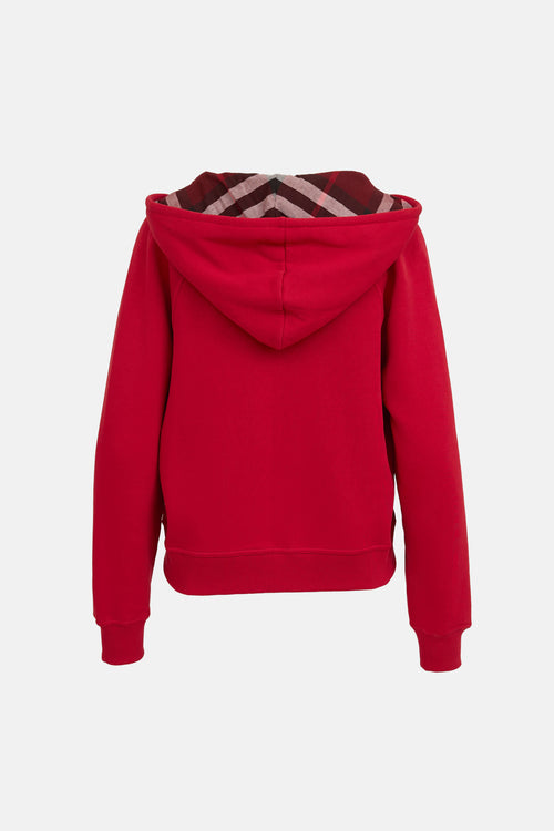 Burberry Zip Up Hoodie