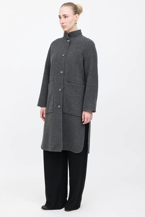 Burberry Reversible Nova Check Wool Coat