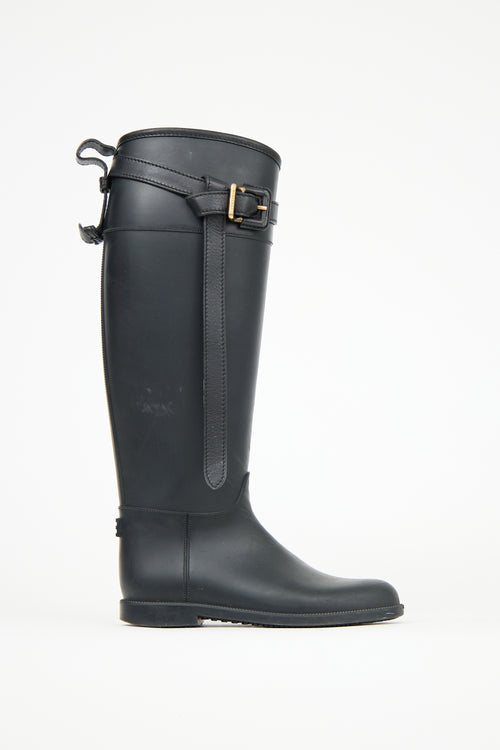 Burberry Rubber Belt Rain Boot