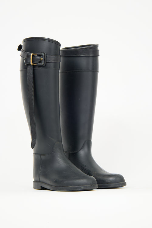 Burberry Rubber Belt Rain Boot