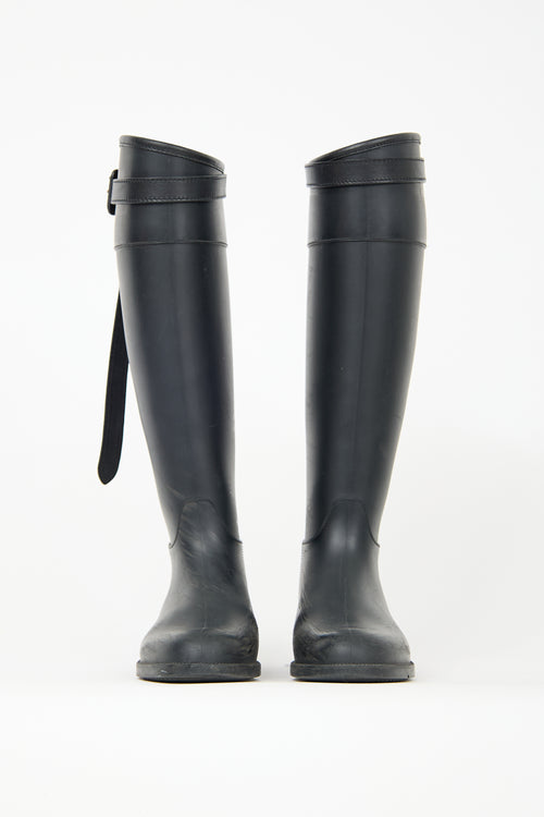 Burberry Rubber Belt Rain Boot