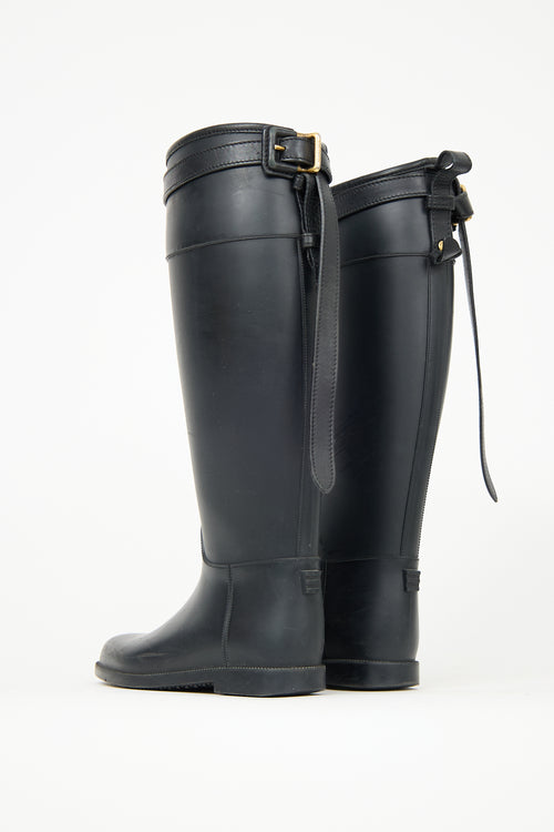 Burberry Rubber Belt Rain Boot