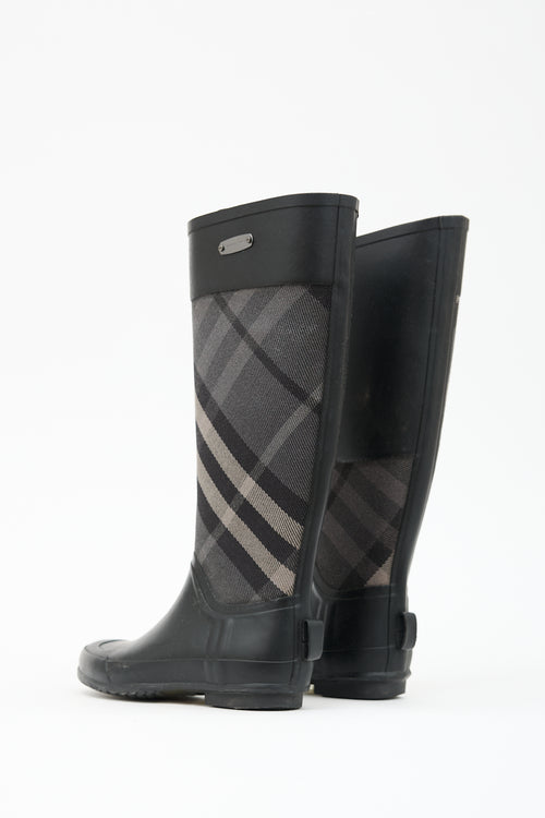 Burberry Rubber Check Rain Boot