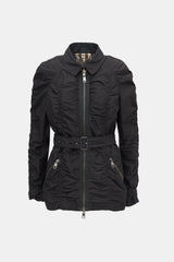 Burberry Ruched Belted Jacket