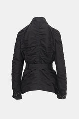 Burberry Ruched Belted Jacket