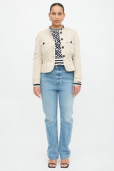Burberry Ruffled Cropped Jacket