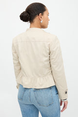 Burberry Ruffled Cropped Jacket