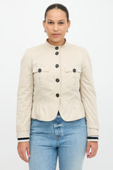 Burberry Ruffled Cropped Jacket