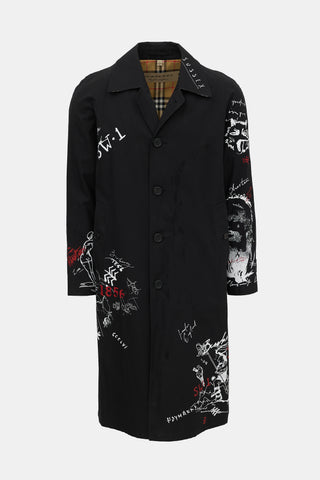 Burberry SS 2018 Printed Car Coat