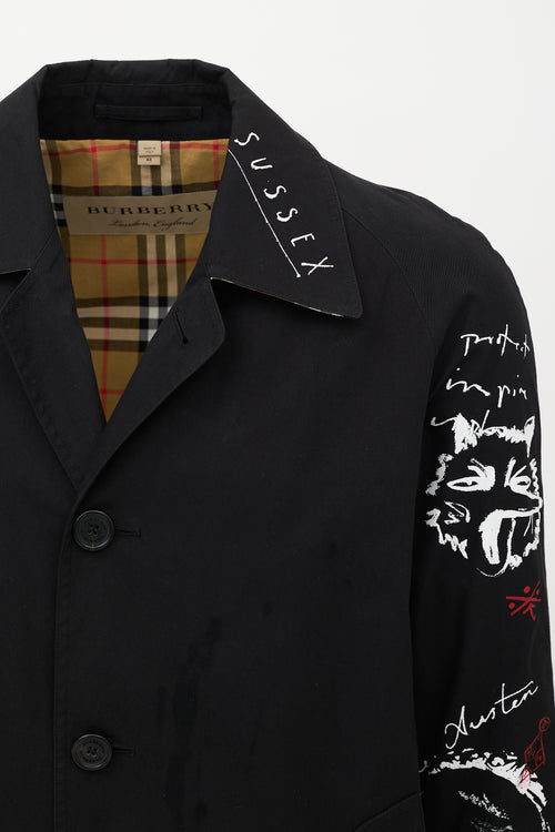 Burberry SS 2018 Printed Car Coat
