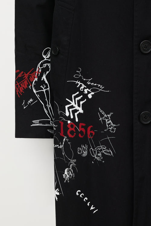 Burberry SS 2018 Printed Car Coat