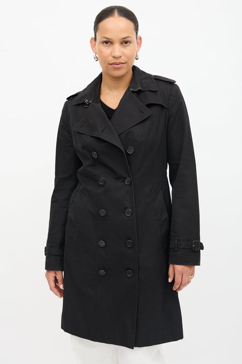 BURBERRY トレンチコート ブラック THE SANDRINGHAM Burberry // Sandringham Trench Coat – VSP Consignment