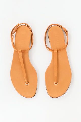 Burberry Satin T-Strap Sandal