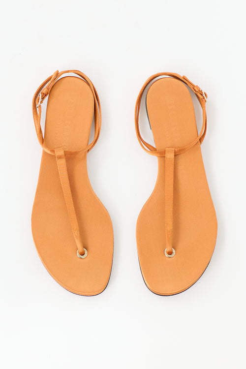 Burberry Satin T-Strap Sandal