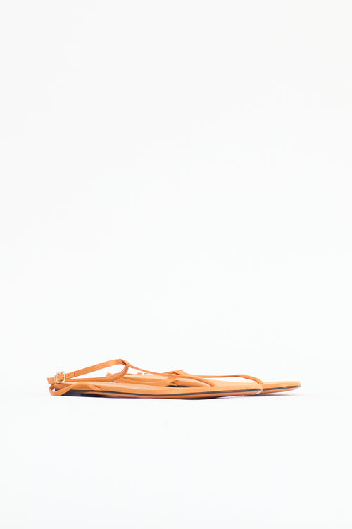 Burberry Satin T-Strap Sandal