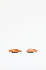 Burberry Satin T-Strap Sandal