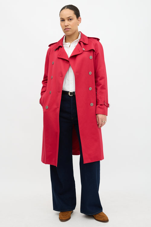 Burberry Satin Belted Trench Coat