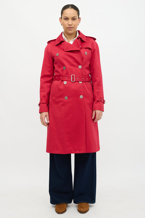 Burberry Satin Belted Trench Coat
