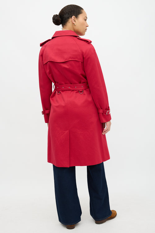 Burberry Satin Belted Trench Coat