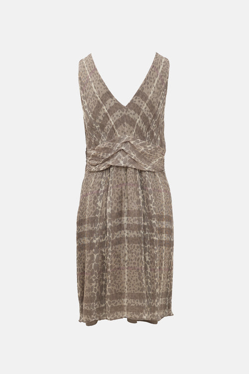 Burberry Silk Printed Dress