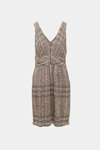 Burberry Silk Printed Dress