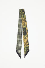 Burberry Silk Reversible Skinny Scarf