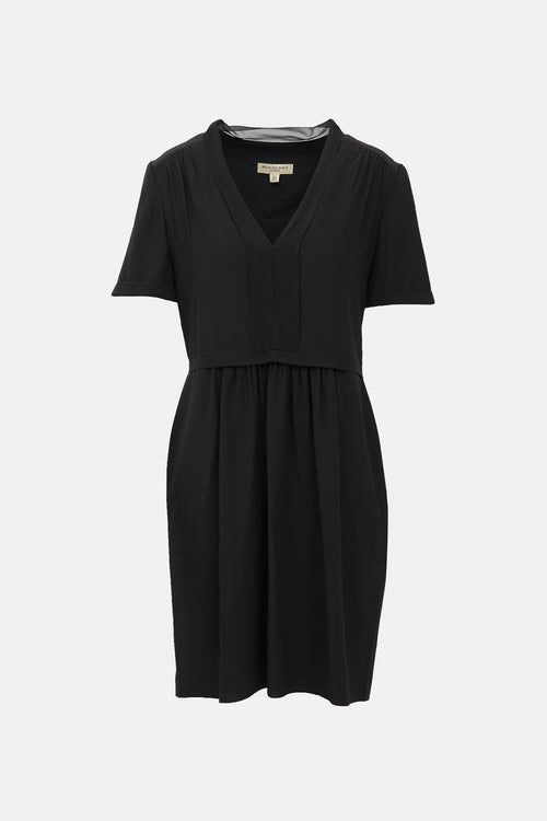 Burberry Silk V-Neck Dress