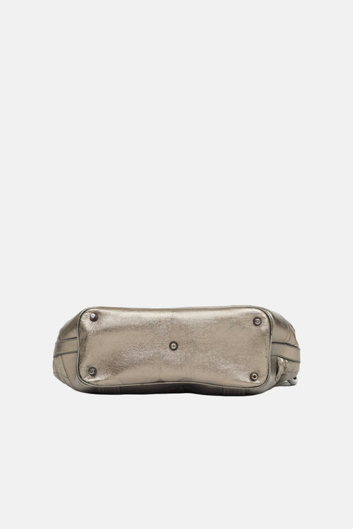 Burberry Metallic Quilted Beaton Bag
