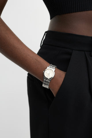 Burberry Silver & Gold BU1353 Heritage Watch