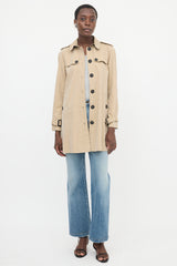 Burberry Single Breasted Trench Coat