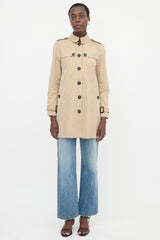 Burberry Single Breasted Trench Coat