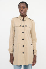 Burberry Single Breasted Trench Coat