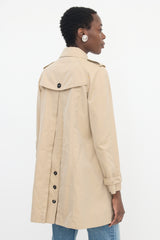 Burberry Single Breasted Trench Coat