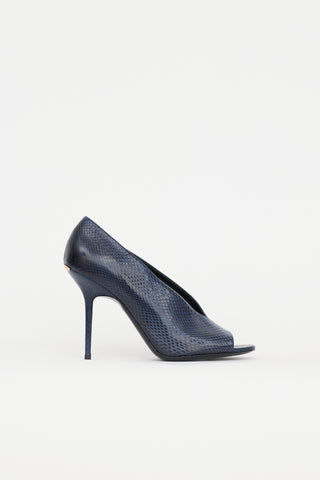 Burberry Leather Peep Toe Heel