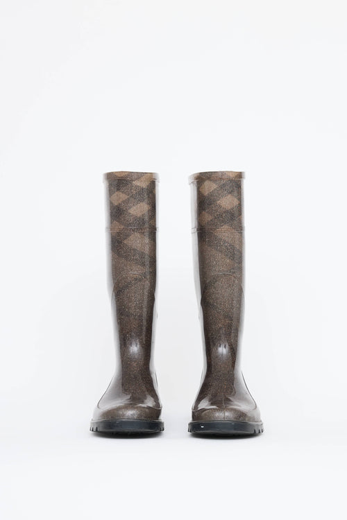 Burberry Smoke Check Rain Boot