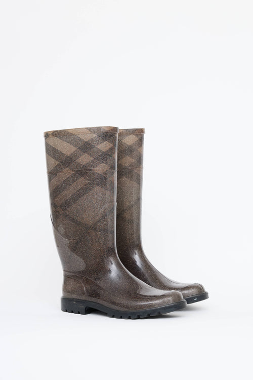 Burberry Smoke Check Rain Boot