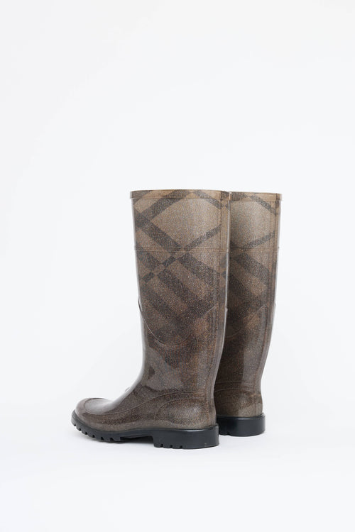Burberry Smoke Check Rain Boot