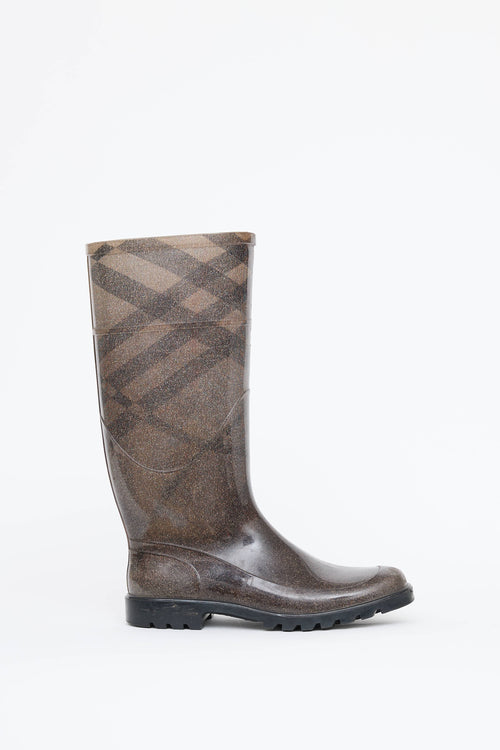 Burberry Smoke Check Rain Boot