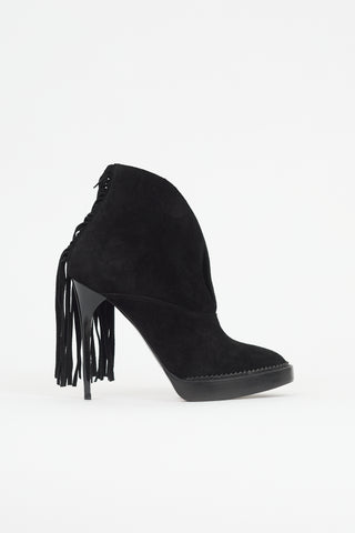 Burberry Suede Nadie Fringe Boot