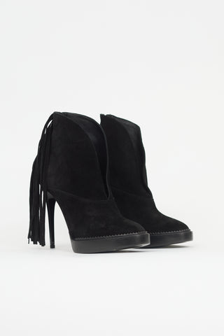 Burberry Suede Nadie Fringe Boot