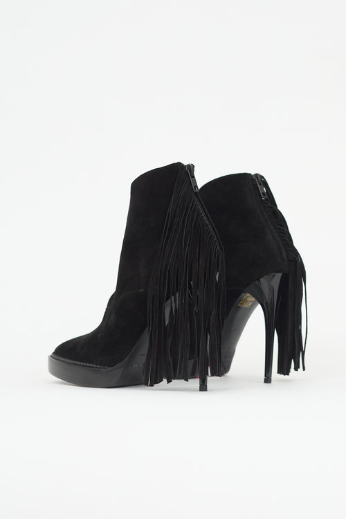 Burberry Suede Nadie Fringe Boot