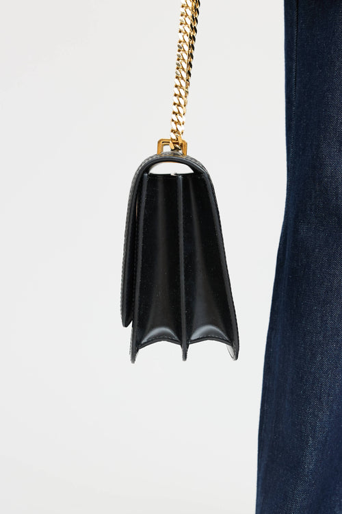 Burberry Leather TB Monogram Quilted Bag