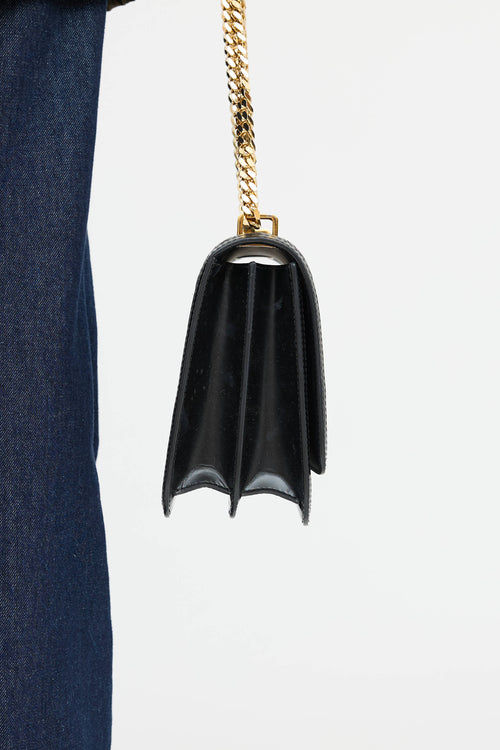 Burberry Leather TB Monogram Quilted Bag