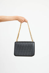 Burberry Leather TB Monogram Quilted Bag