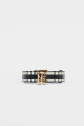 Burberry TB Check Reversible Belt
