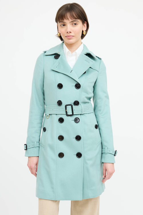 Burberry Cashmere Sandringham Trench Coat